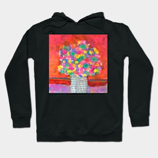 Colour pop abstract florals Hoodie